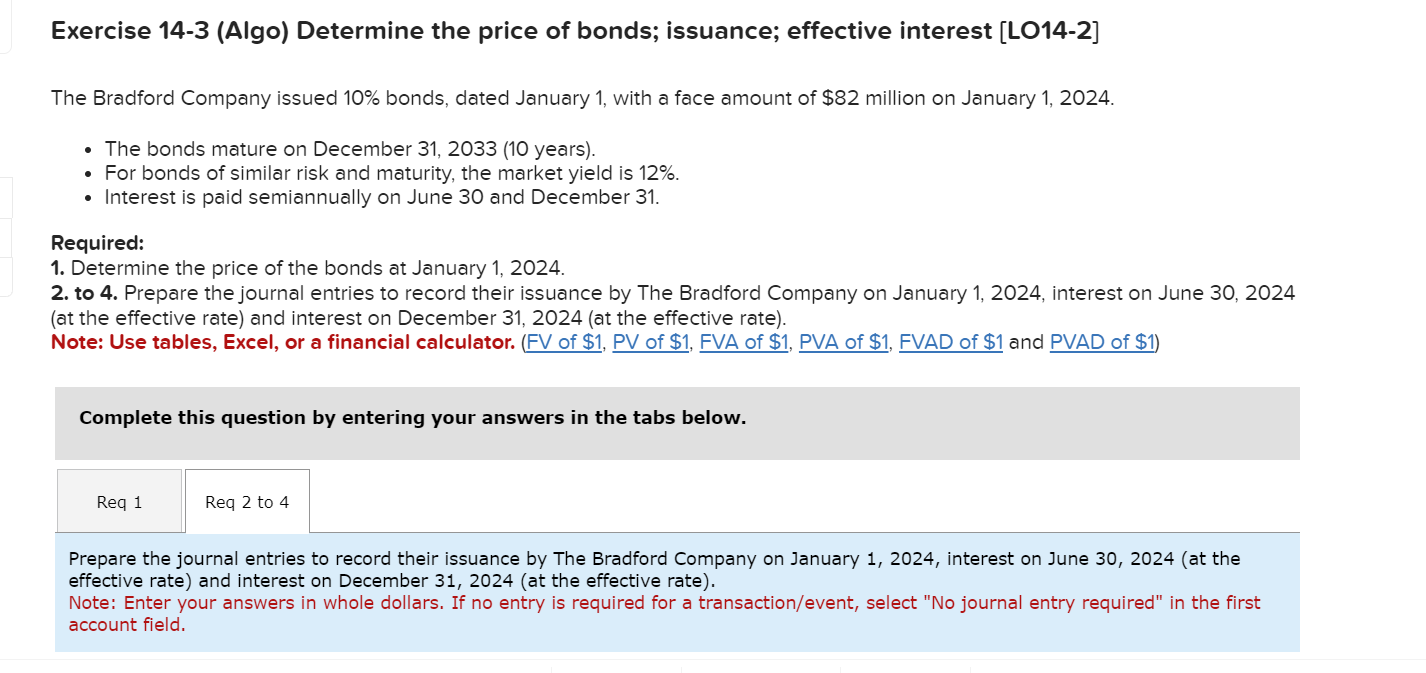Solved exercise 14 3 algo determine the price of bonds chegg