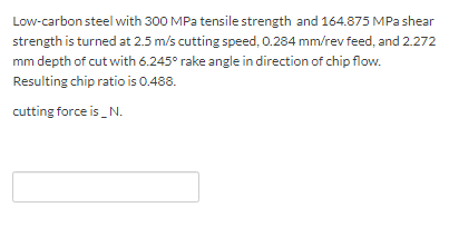 Solved Low-carbon steel with 300 MPa tensile strength and | Chegg.com