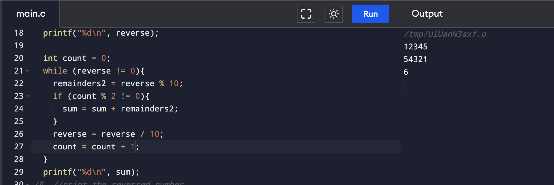 Solved why my program is not outputting (5+3+1) = 9 instead | Chegg.com