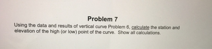 Solved Problem 7 Using the data and results of vertical | Chegg.com