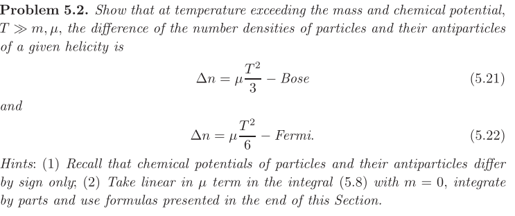 Problem 5.2. Show that at temperature exceeding the | Chegg.com