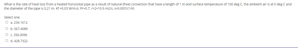 Solved What is the rate of heat loss from a heated | Chegg.com
