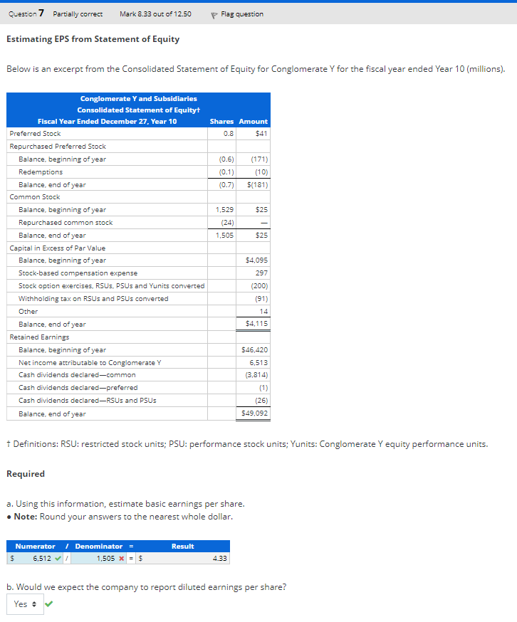 I know the basic EPS formula but I'm not sure how to