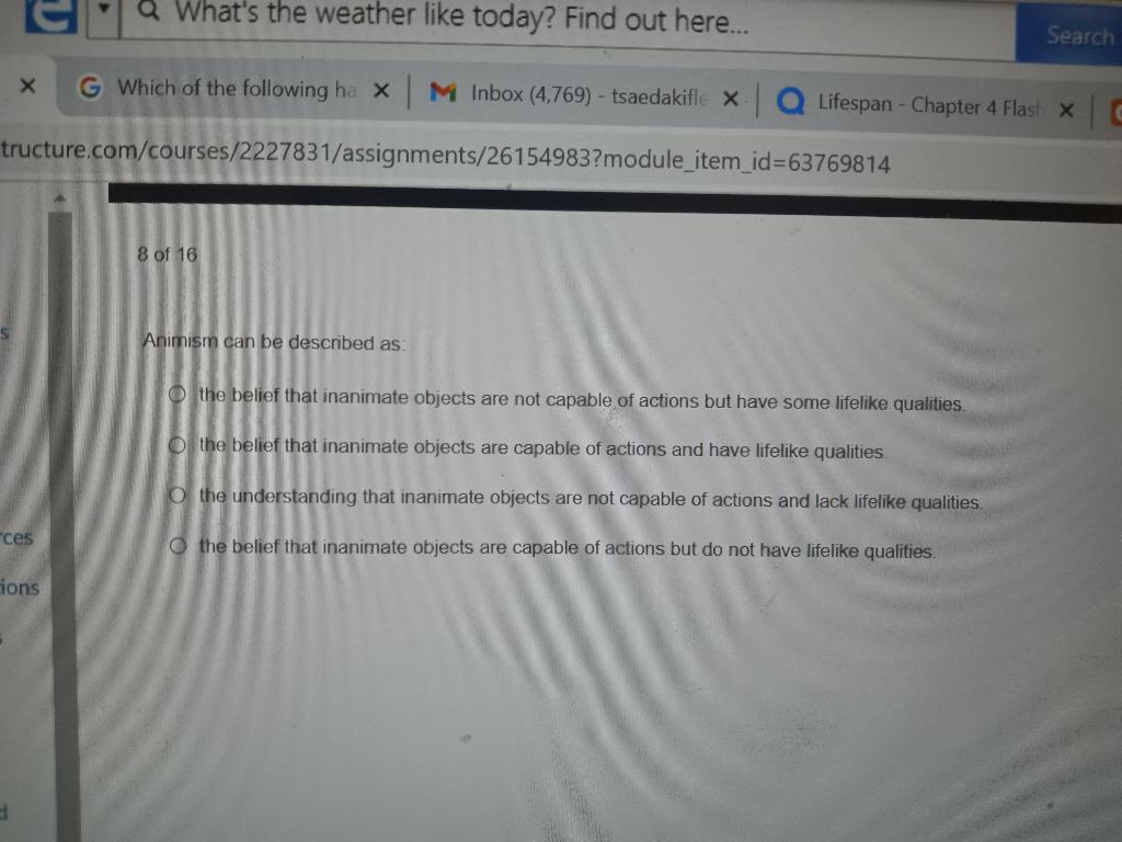 Solved Q What's the weather like today? Find out here... | Chegg.com