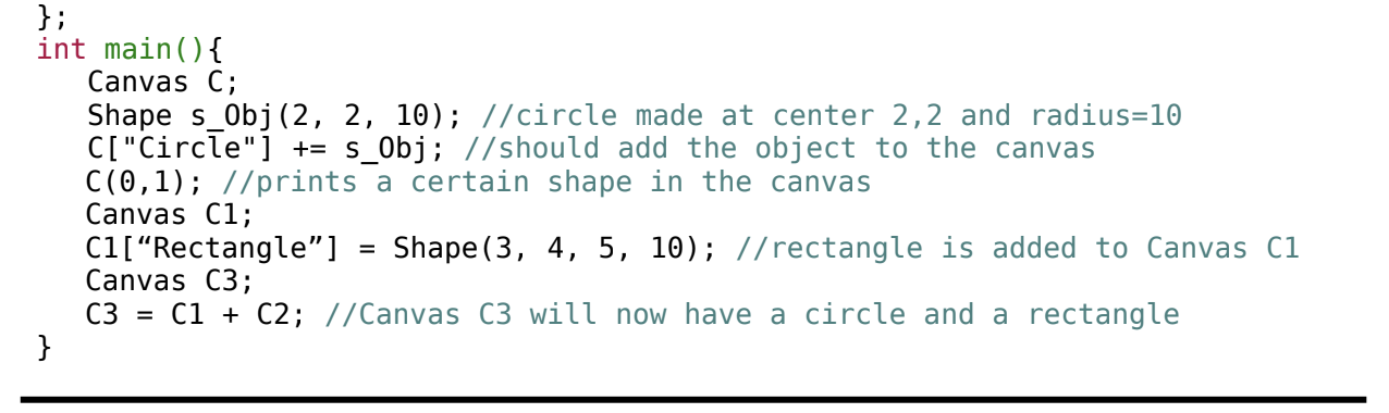 Solved Q 5: Canvas Class - You will have to implement a | Chegg.com
