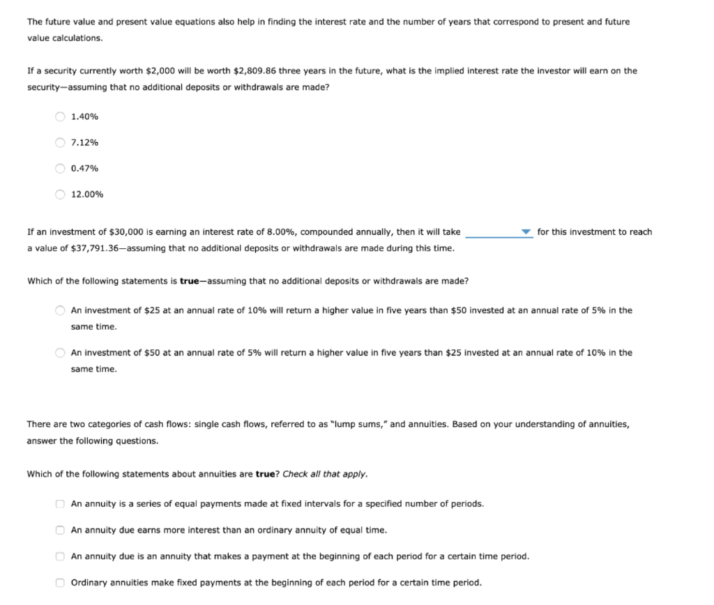 Solved 3. Present value Finding a present value is the | Chegg.com