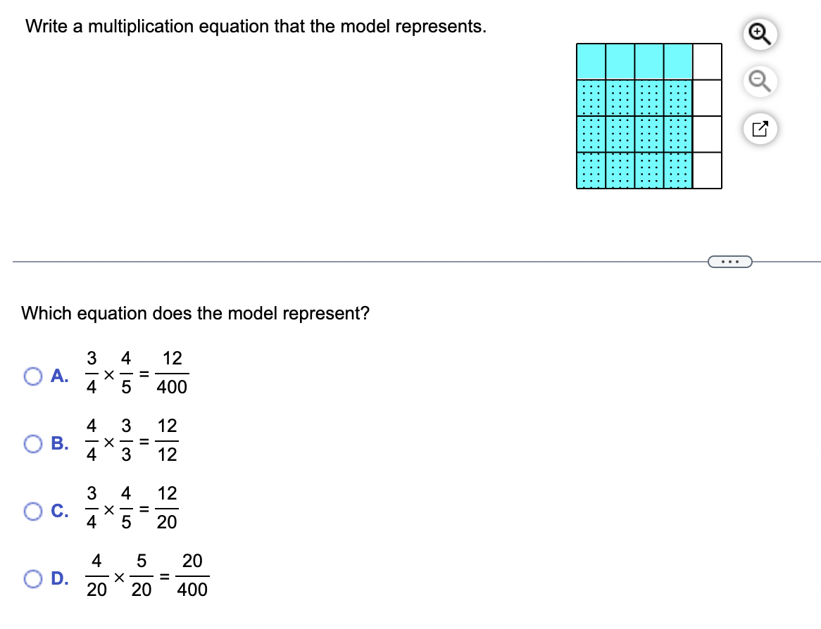 Solved Write a multiplication equation that the model | Chegg.com