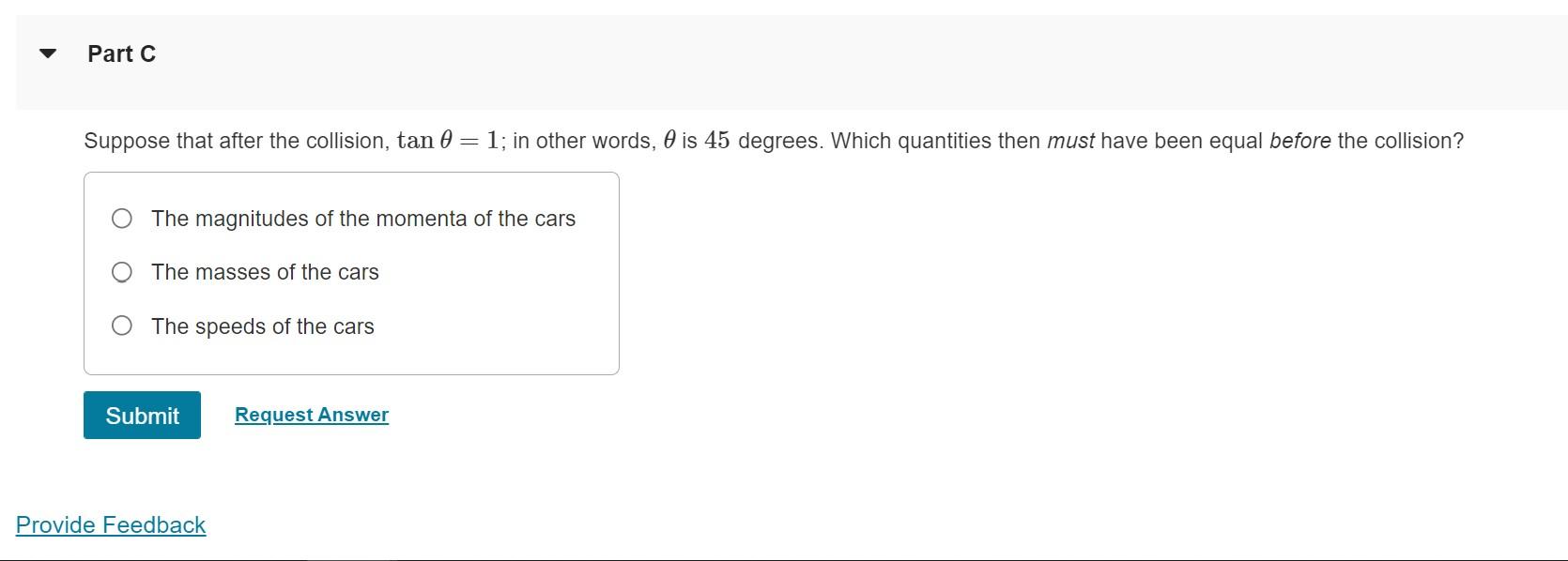 Solved Figure Part B Find the tangent of the angle θ. | Chegg.com