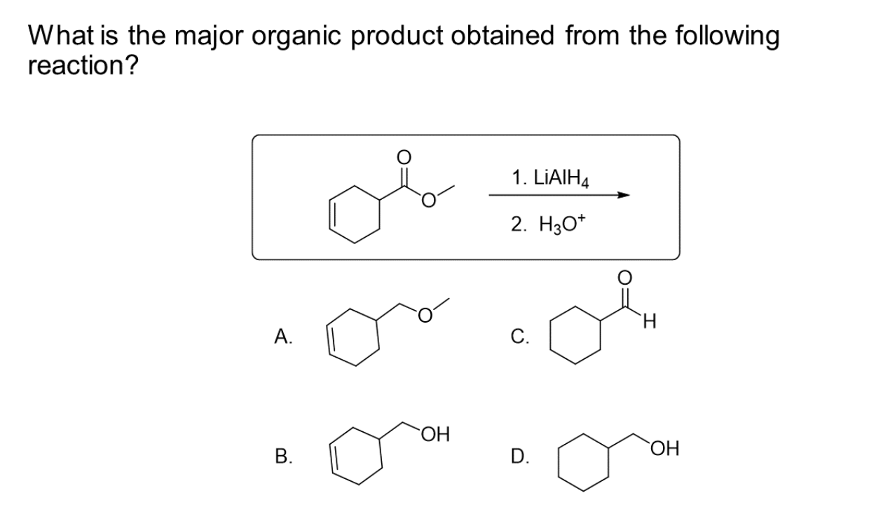 What Is The Major Organic Product Obtained From The | Chegg.com