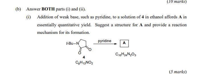 Solved Addition of weak base, such as pyridine, to a | Chegg.com