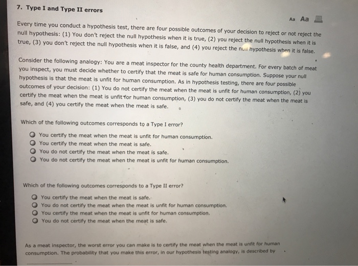 solved-7-type-i-and-type-ii-errors-aa-aa-every-time-you-chegg