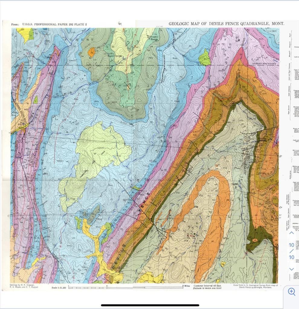 Solved Use the provided map of the Devils Fence Quadrangle | Chegg.com