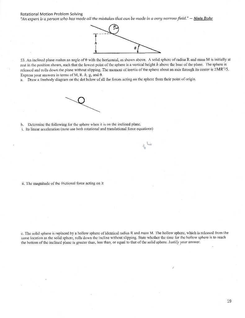 Solved Rotational Motion Problem Solving "An expert is a | Chegg.com