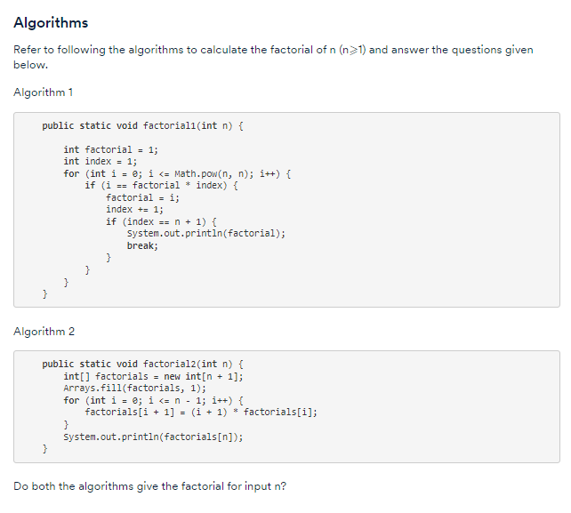 Solved Algorithms - URGENT NEED ANSWER ASAP Do both the | Chegg.com