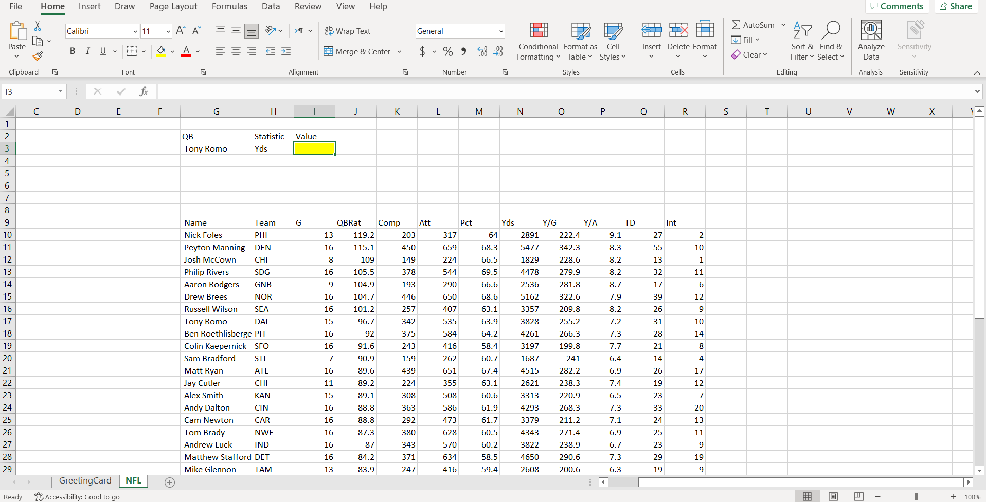 NFL on X: NFL type stat 