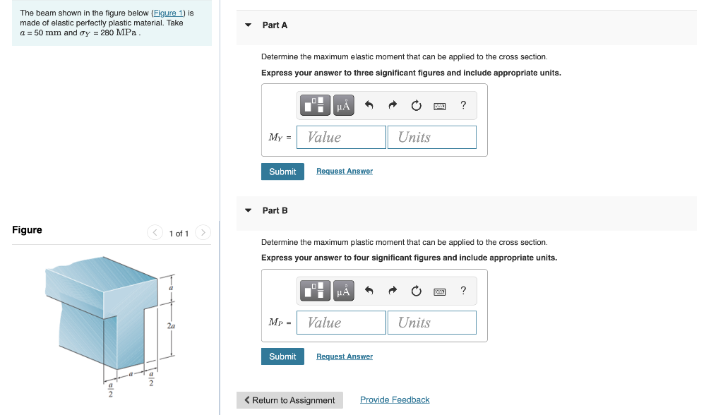 Solved The beam shown in the figure below (Figure 1) is made | Chegg.com