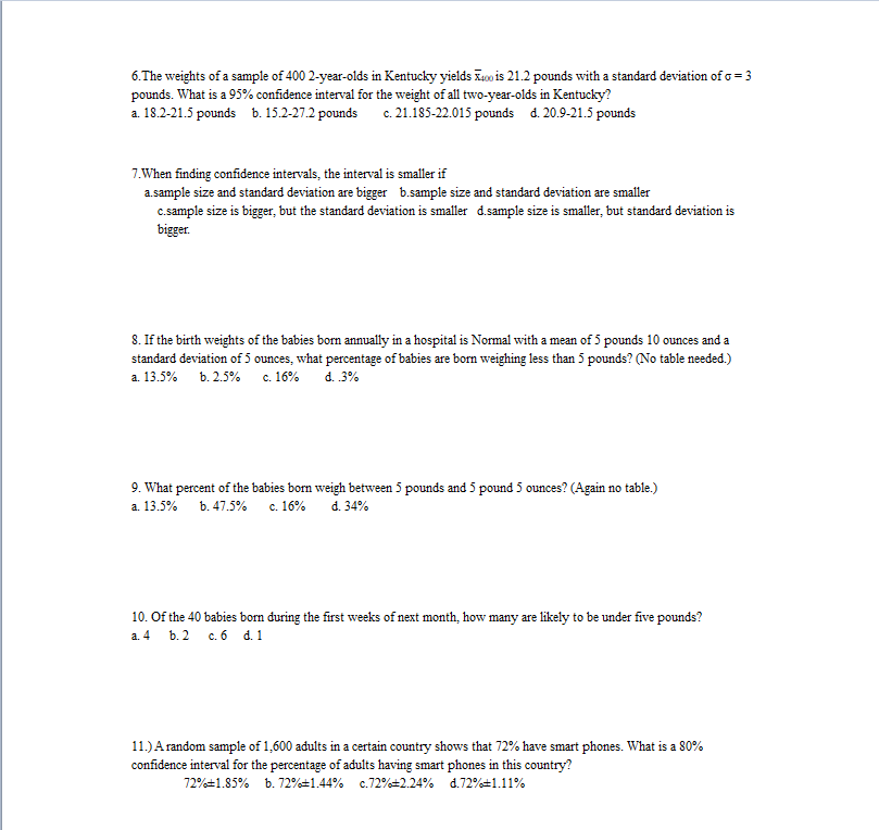 Solved 1. The length of human pregnancies from conception to | Chegg.com