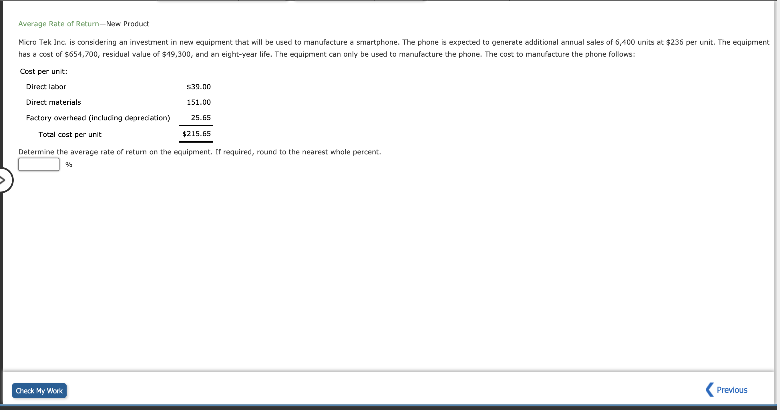 solved-average-rate-of-return-cost-savings-one-employee-who-chegg