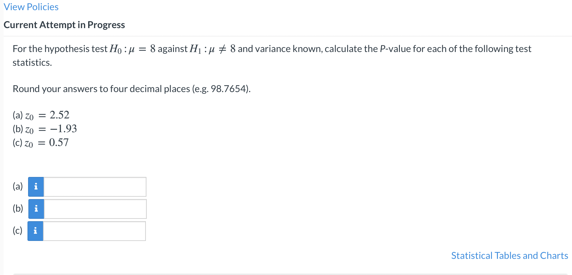 Solved View Policies Current Attempt In Progress For The | Chegg.com