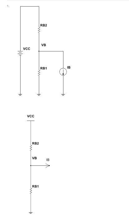 Solved The Circuits Shown Represent The Base Bias Circuit | Chegg.com