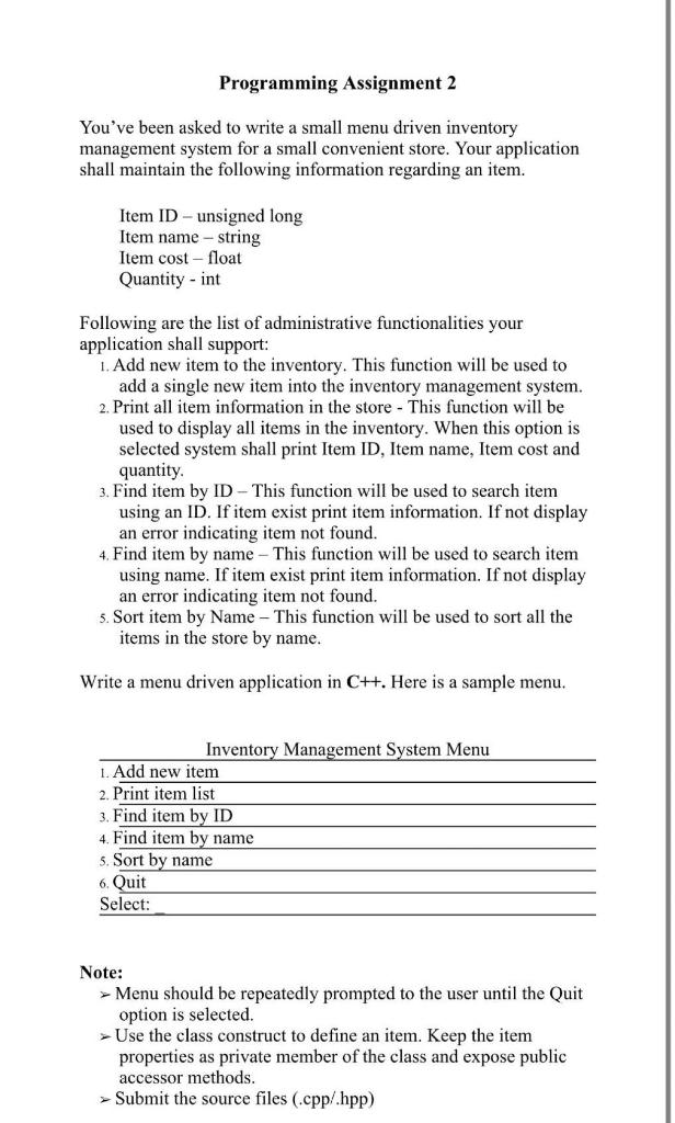 Solved Programming Assignment 2 You've been asked to write a | Chegg.com