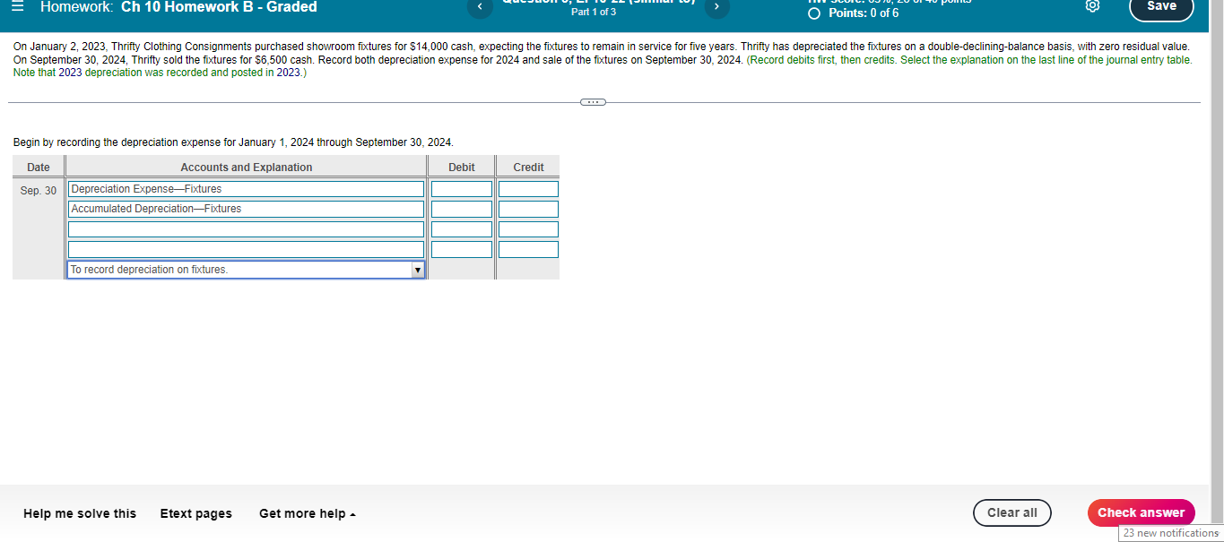 Solved Save = Homework: Ch 10 Homework B - Graded Part 1 Of | Chegg.com