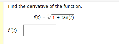 Find the derivative of the | Chegg.com