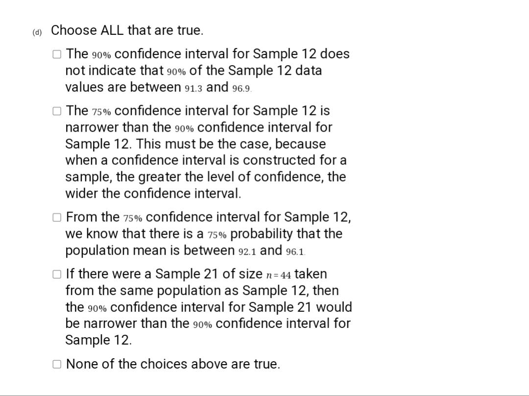 Solved You have taken a random sample of size n=22 from a | Chegg.com