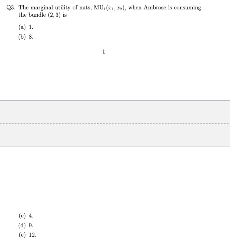Solved PROBLEM I. Ambrose consumes only nuts and berries.