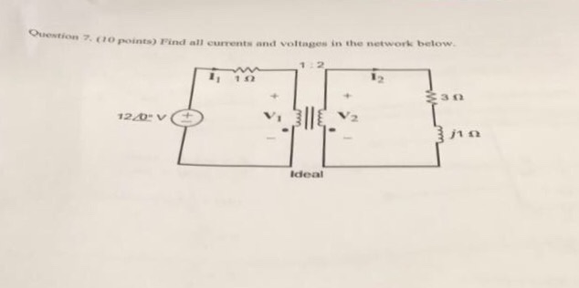Solved Find all currents and voltages in the network below. | Chegg.com