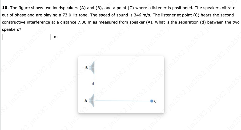 10. The figure shows two loudspeakers (A) and (B), | Chegg.com