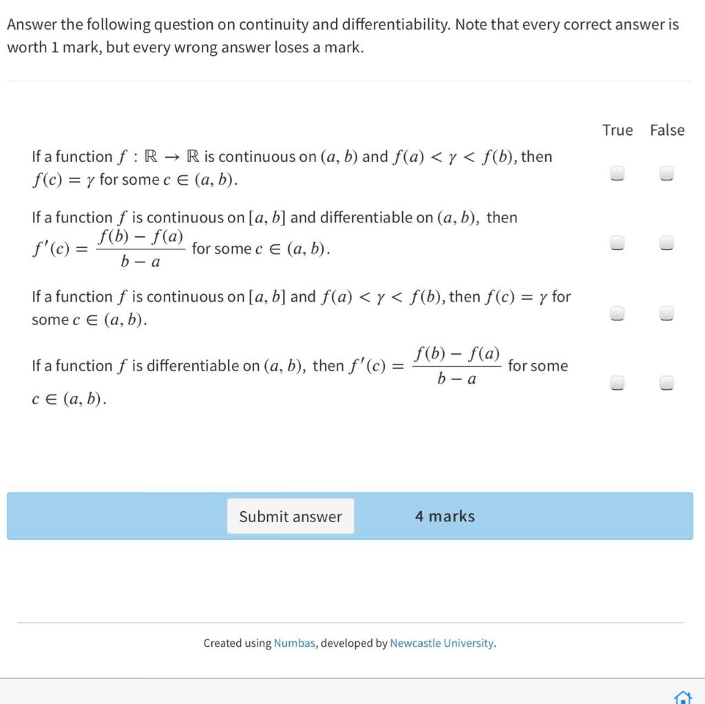 Solved Answer The Following Question On Continuity And Di Chegg Com