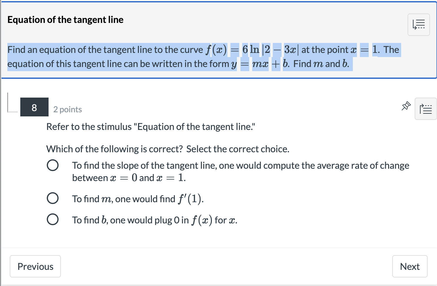 Solved Equation of the tangent line Find an equation of the | Chegg.com