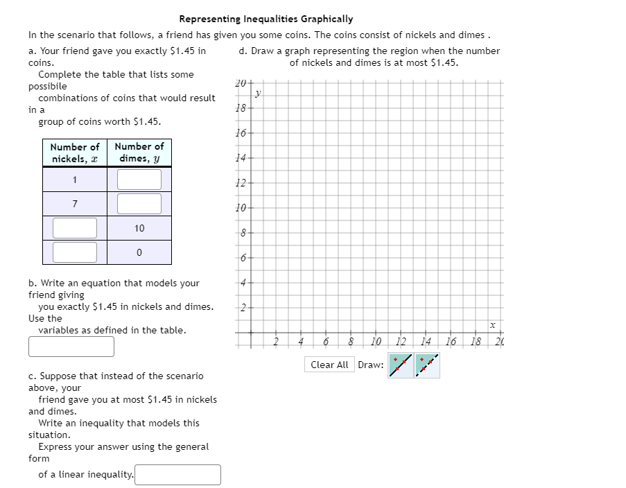 Solved 20+ Representing Inequalities Graphically In the | Chegg.com