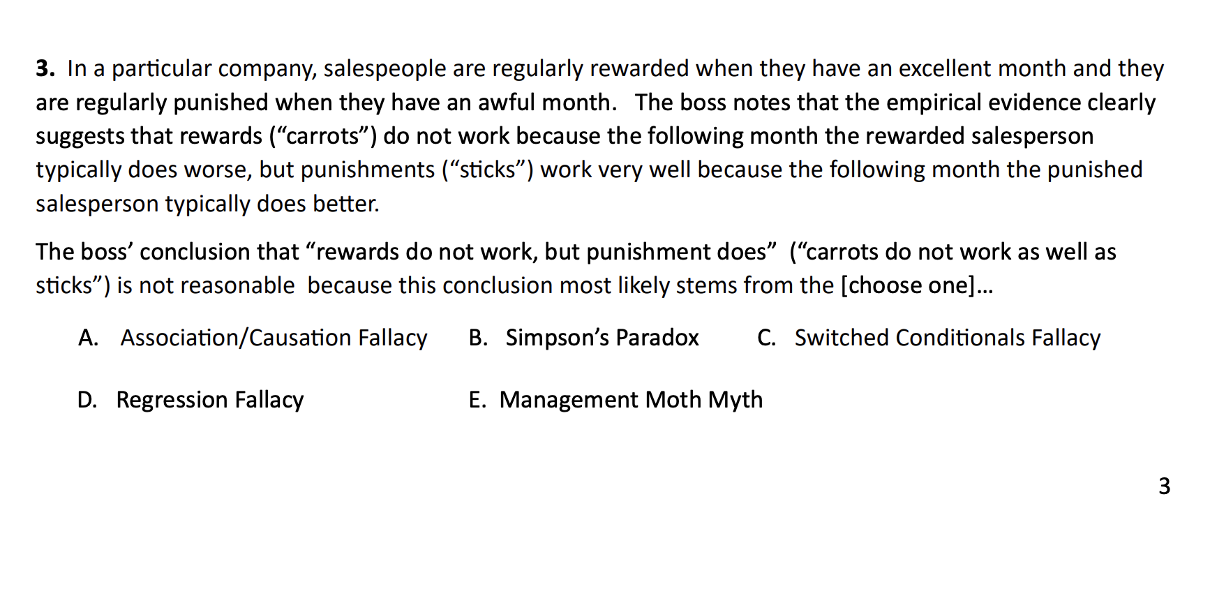 Solved In a par cular company, salespeople are regularly | Chegg.com