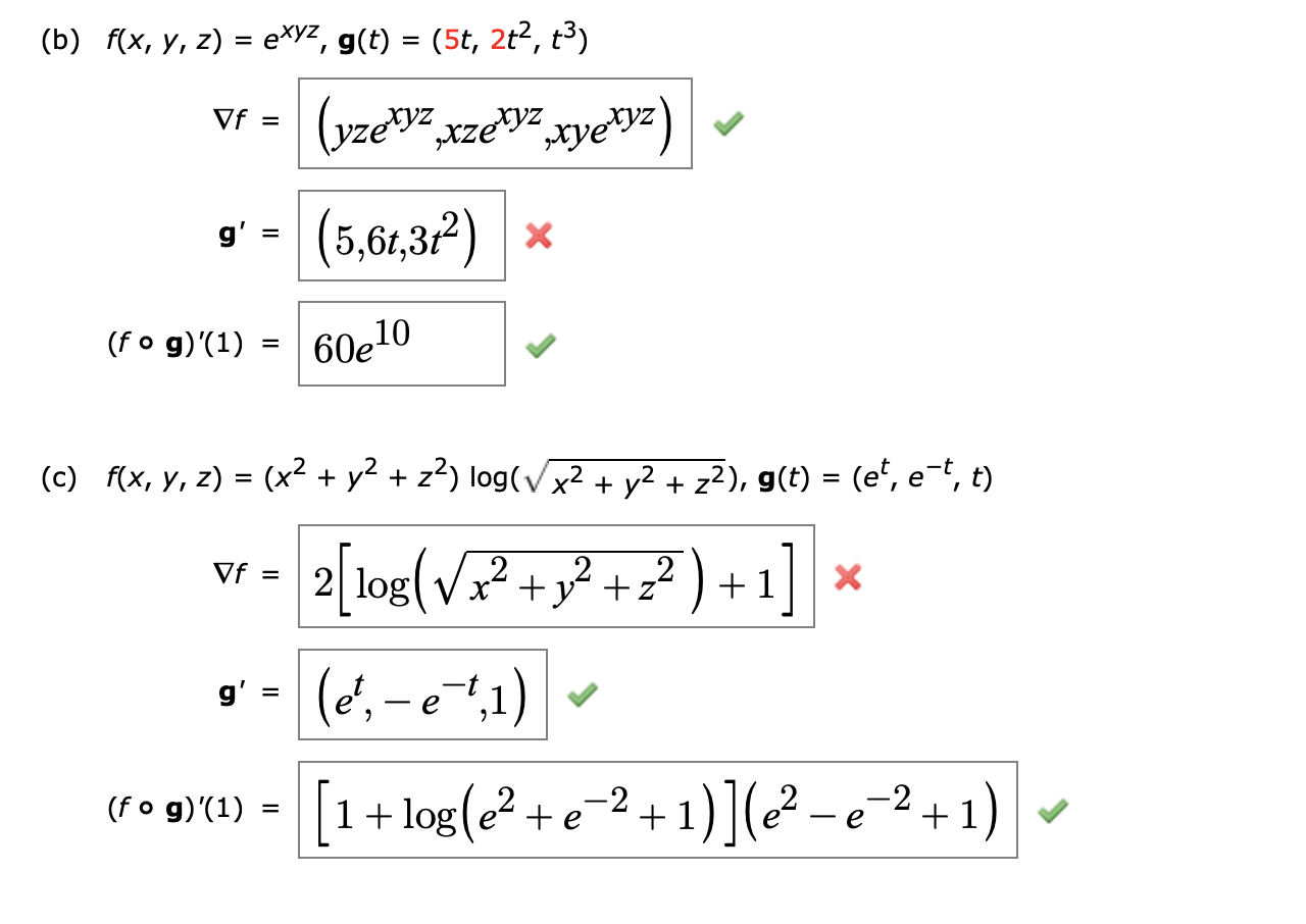 Solved B F X Y Z Exyz G T 5t 2 2 3 Vf Chegg Com