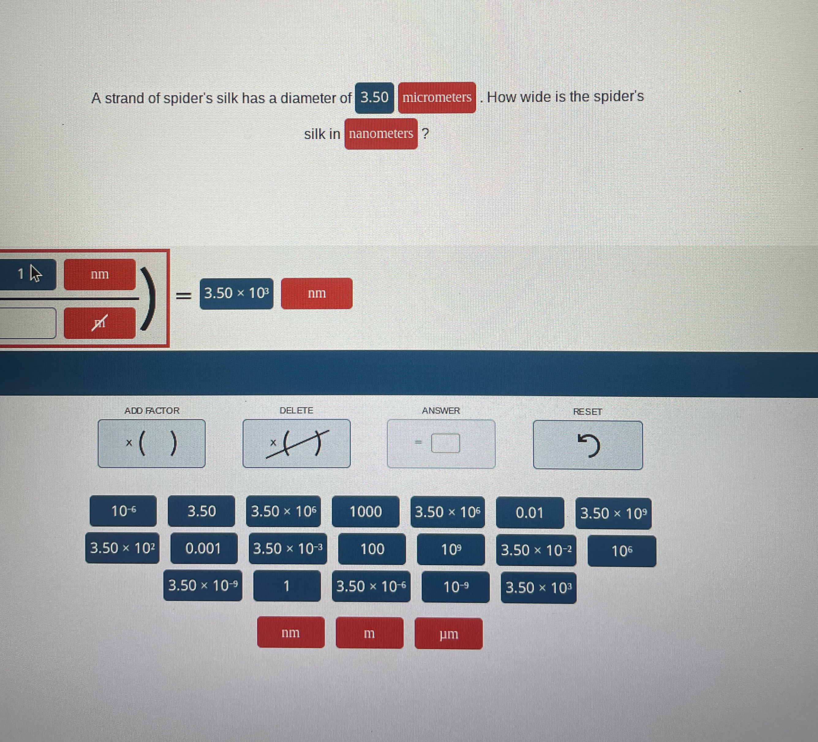 Solved A strand of spider’s silk has a diameter of 3.50