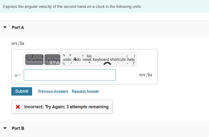 Solved Express the angular velocity of the second hand on a