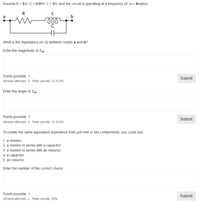 Solved For the questions on this page, refer to the circuit | Chegg.com