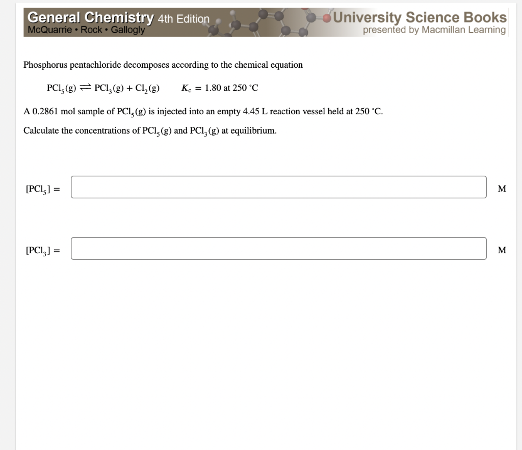 Solved General Chemistry 4th Edition University Science | Chegg.com