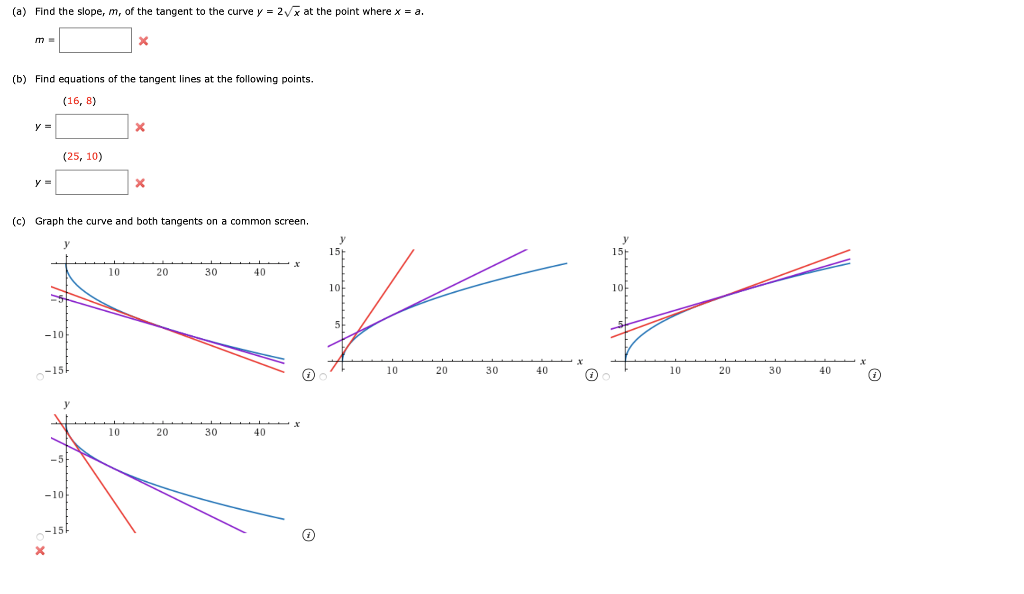 solved-a-find-the-slope-m-of-the-tangent-to-the-curve-y-chegg