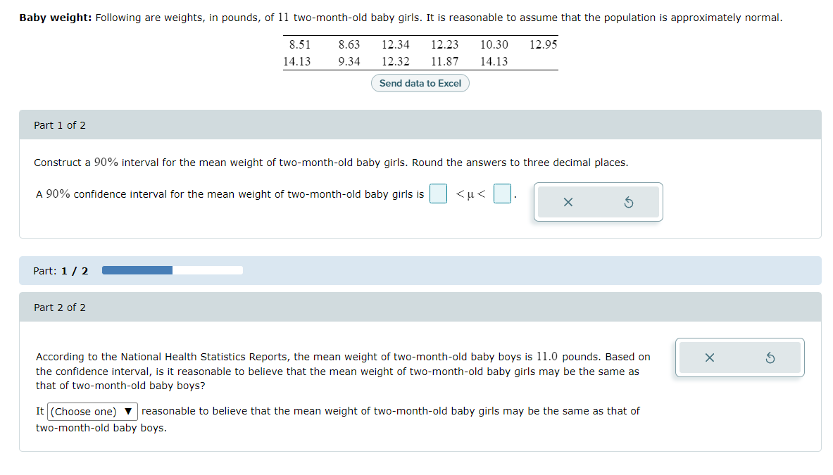 Solved Construct a 90 interval for the mean weight of