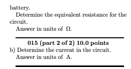 Solved 014 (part 1 of 2) 10.0 points A 6 A resistor, a 10 2 | Chegg.com