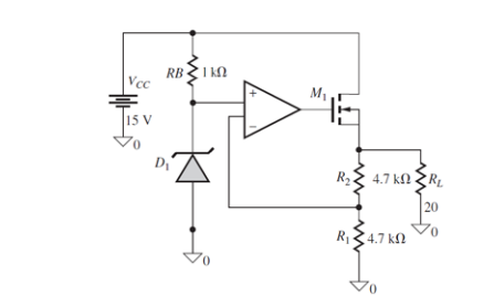 Solved The circuit in the figure is a voltage regulator | Chegg.com