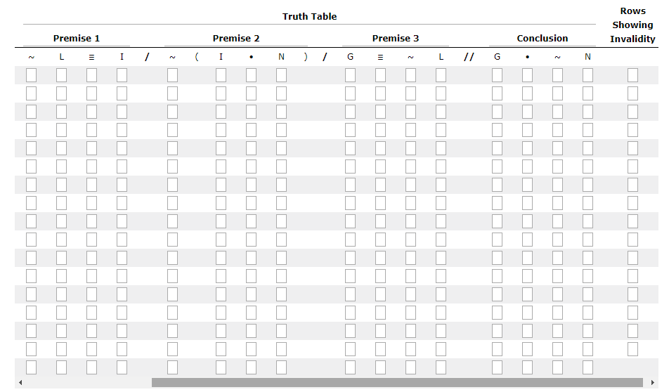Solved 1. Fill in the truth table by entering T or F in the | Chegg.com