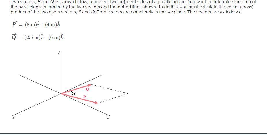 Solved Two vectors, P and Qas shown below, represent two | Chegg.com