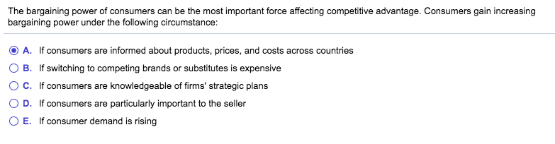 Solved According to Michael Porter, the nature of | Chegg.com