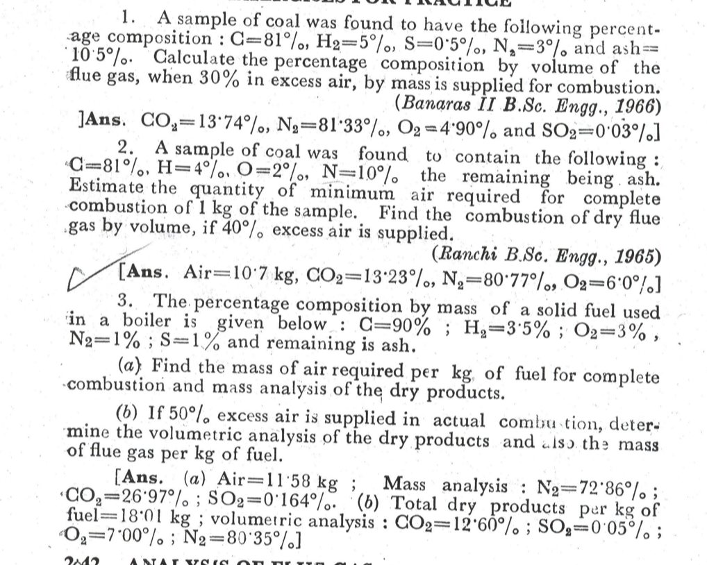 Solved A sample of coal was analysed by combustion in