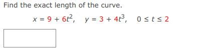 Solved Consider the parametric equations below. x = VT, y = | Chegg.com