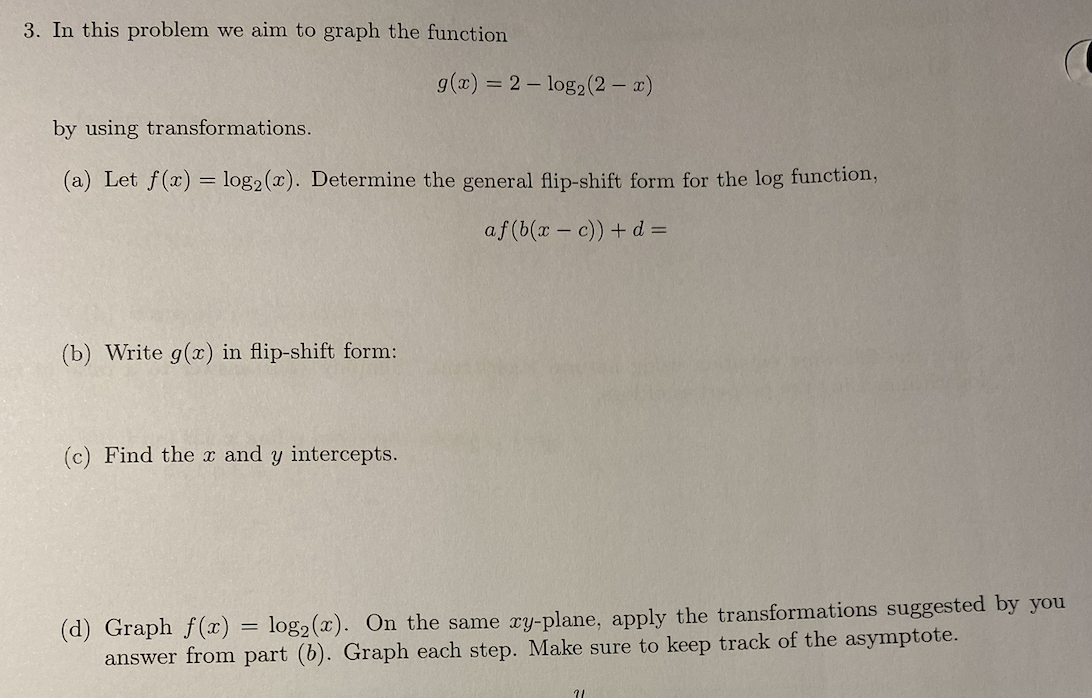 Solved 3. In this problem we aim to graph the function | Chegg.com